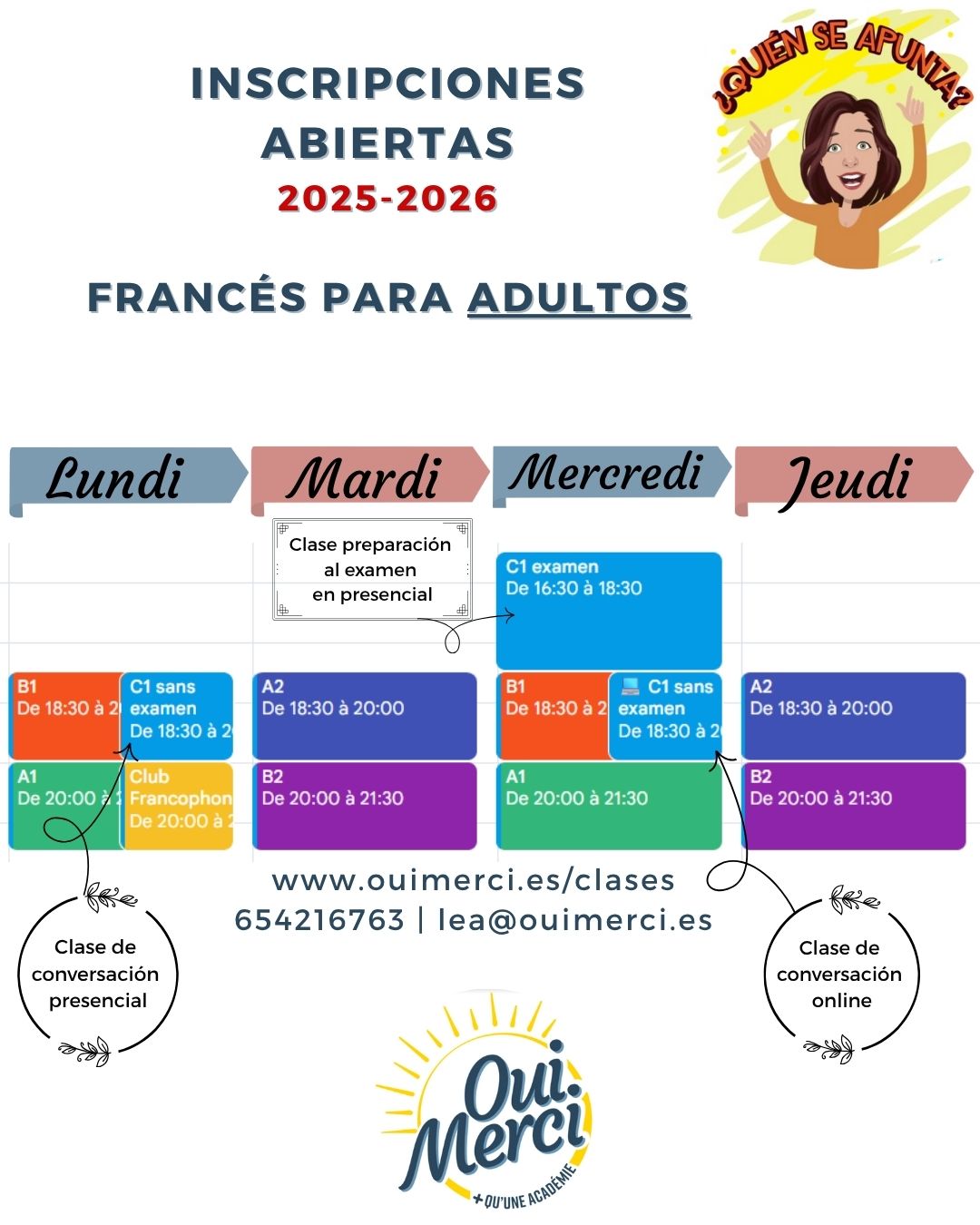 Horarios grupos
