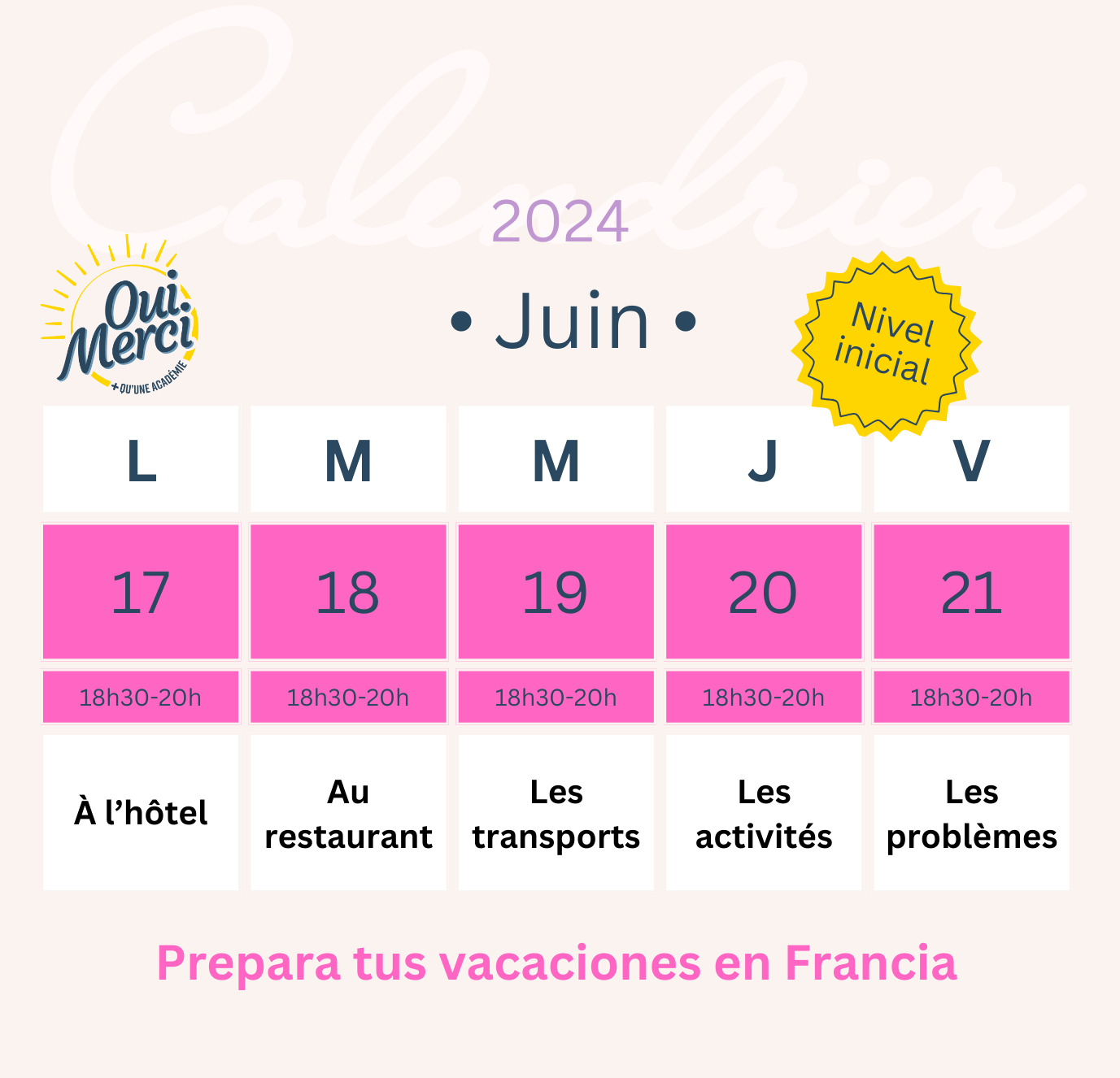 Frances para viajar